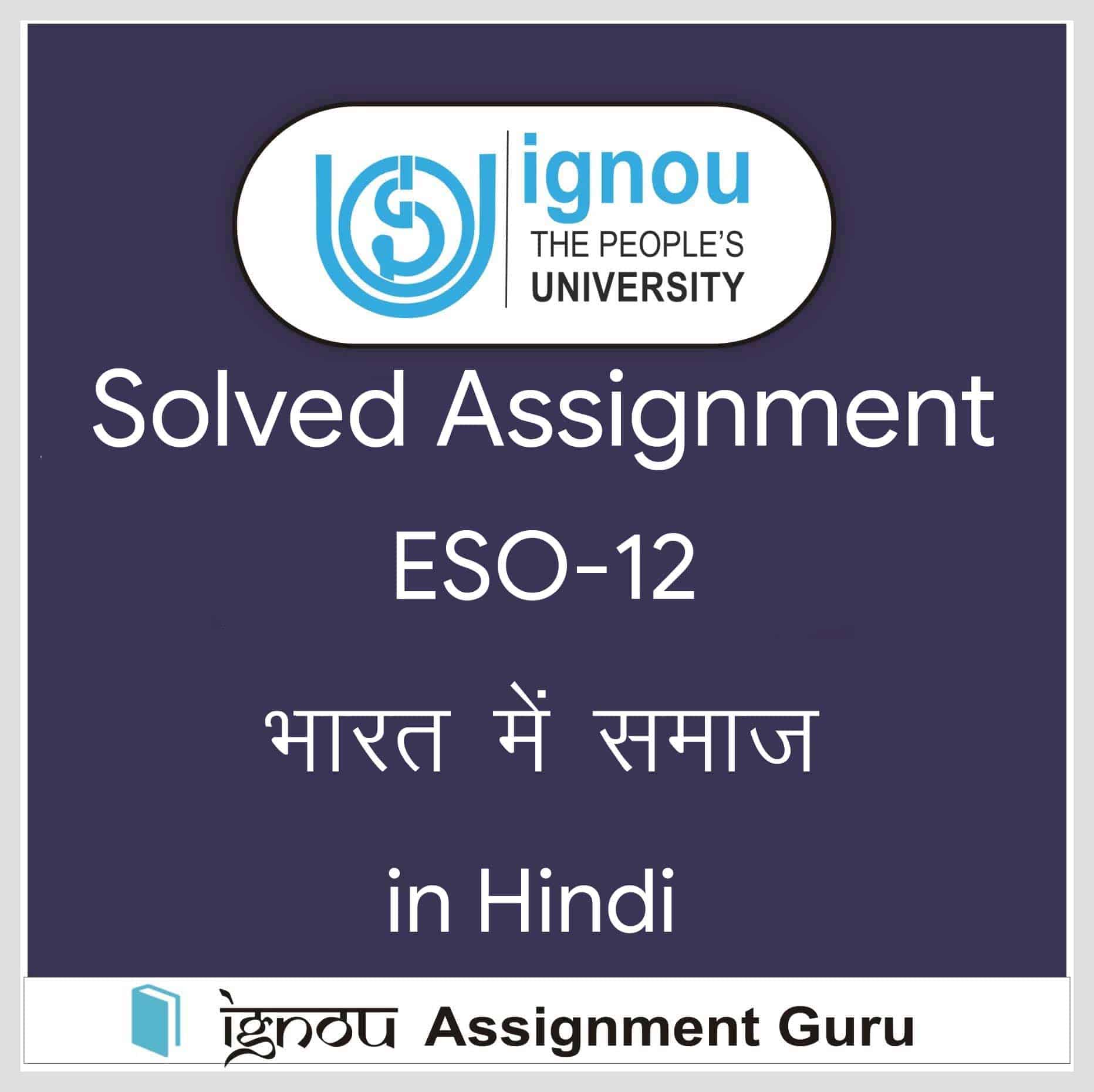 eso 12 assignment in hindi pdf