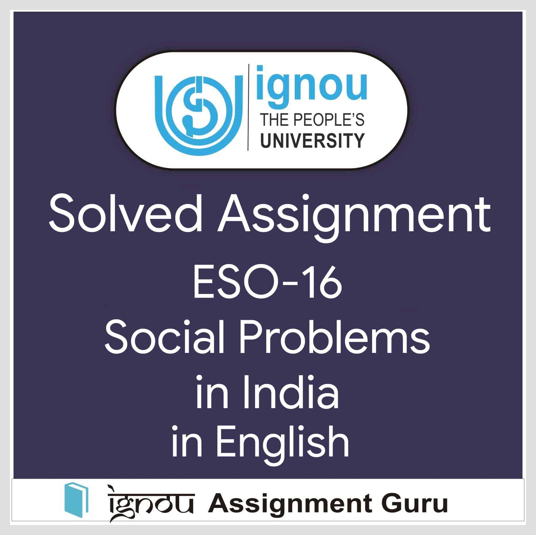 eso 16 solved assignment 2021 22 free download