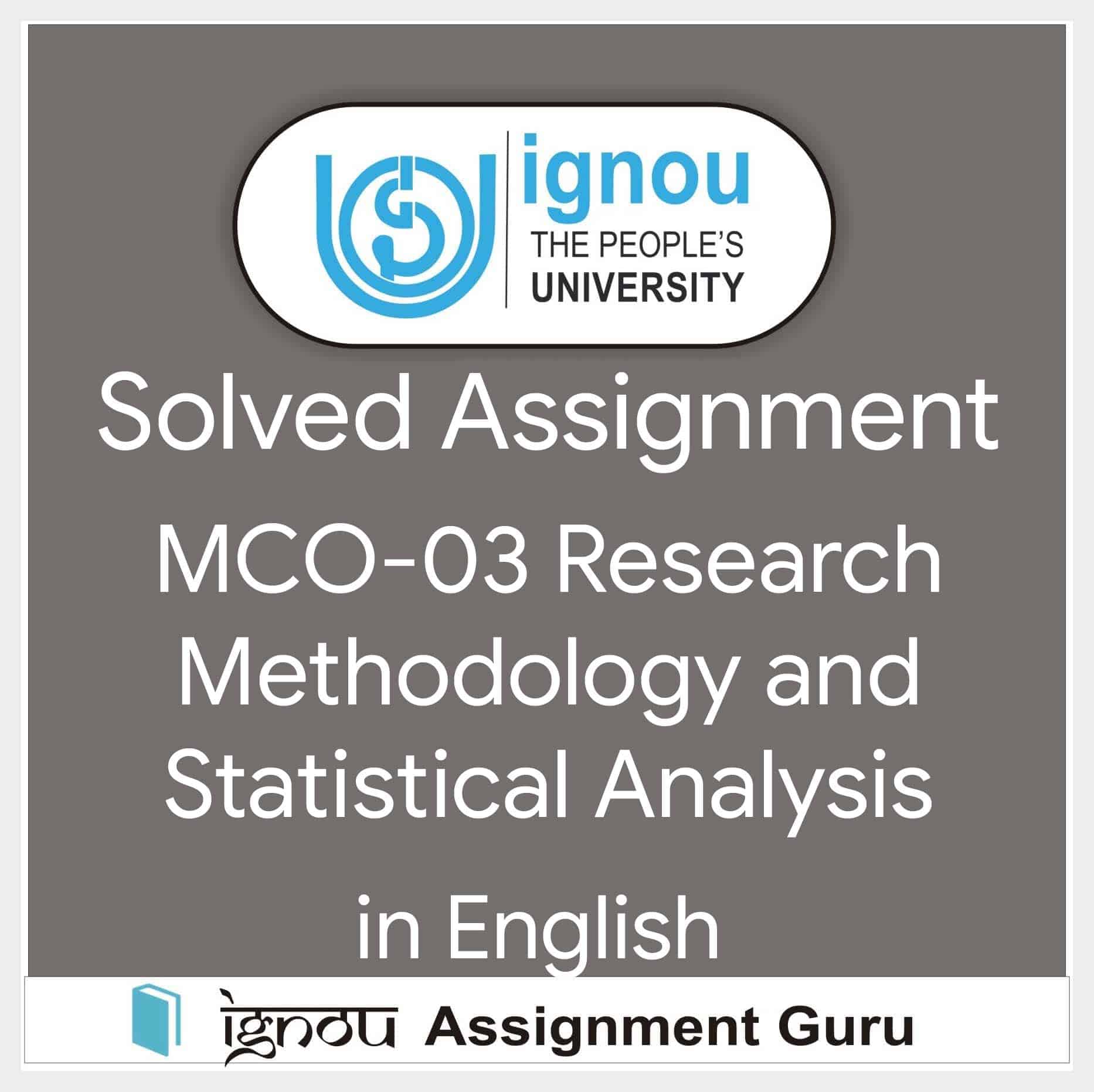 ignou mco 01 solved assignment 2022 23