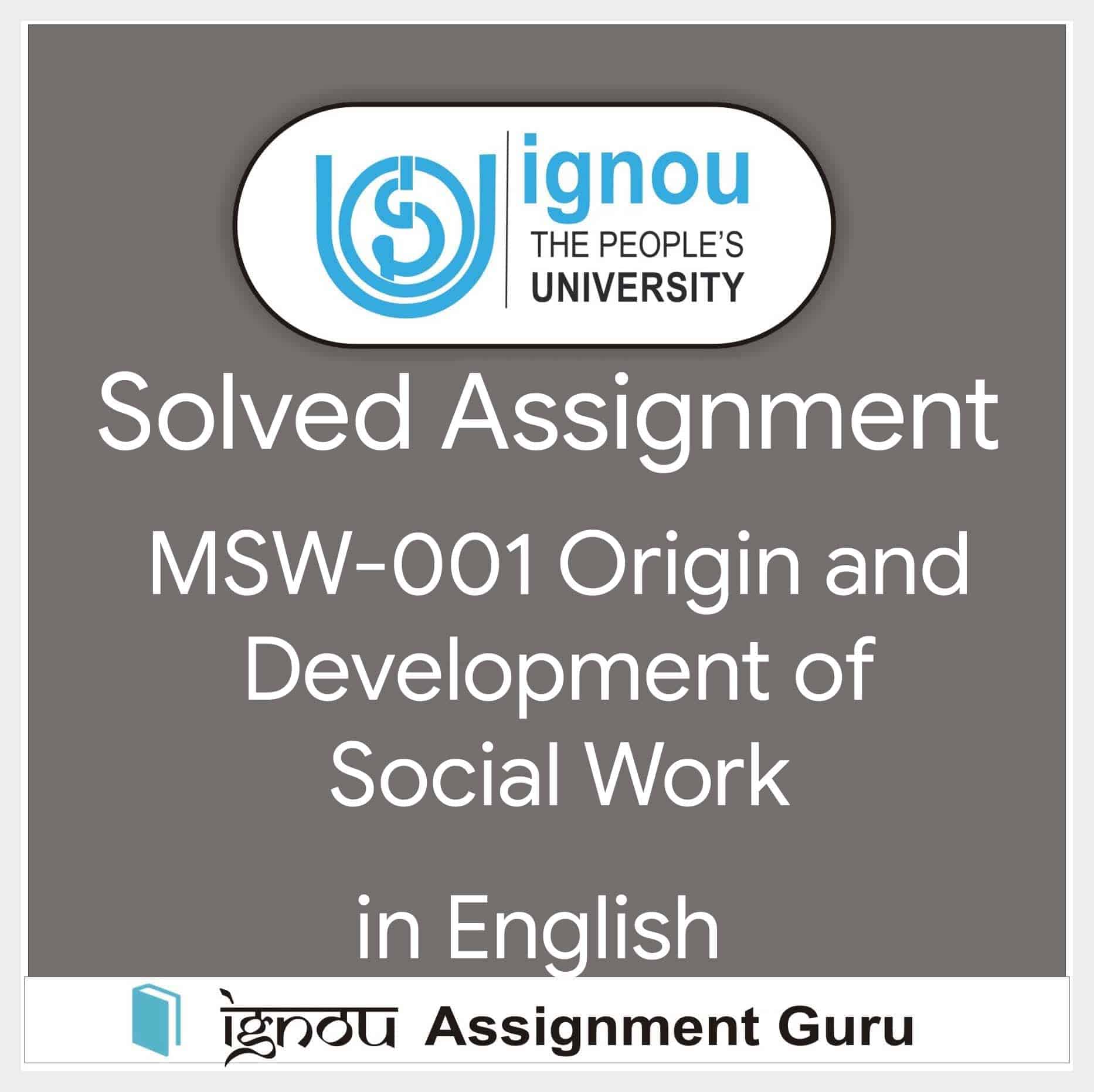 msw solved assignment