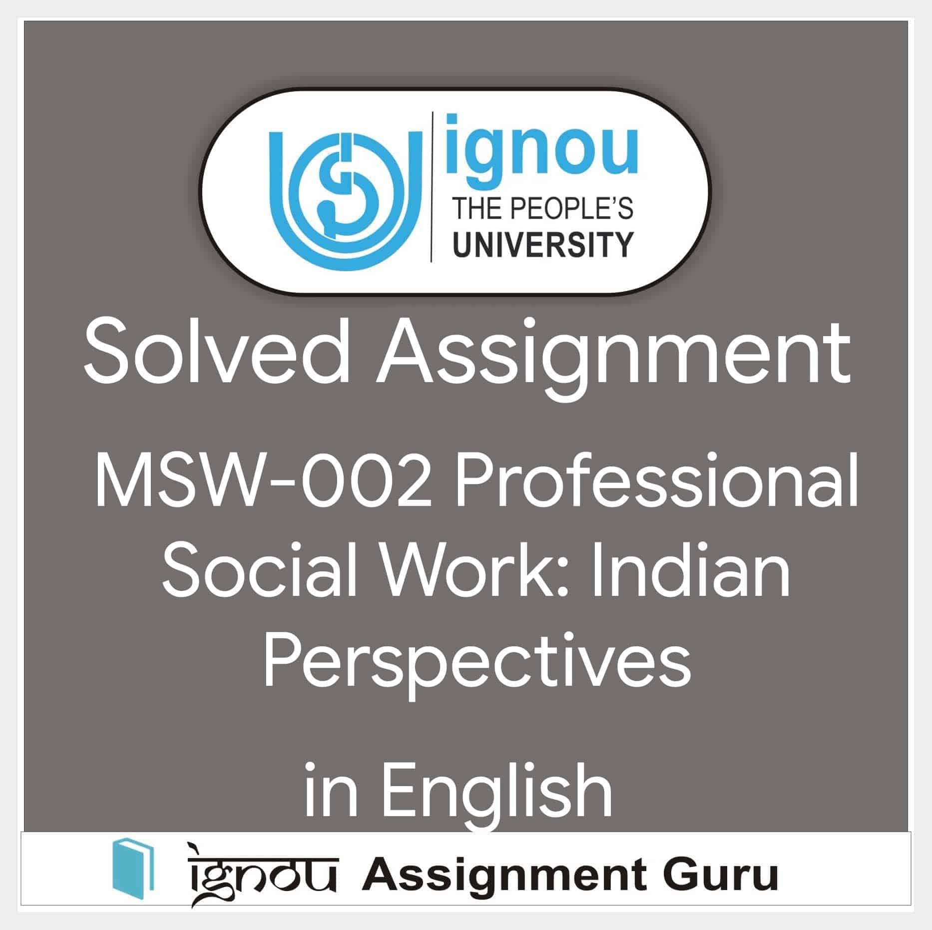 onr3 ignou assignment pdf in hindi