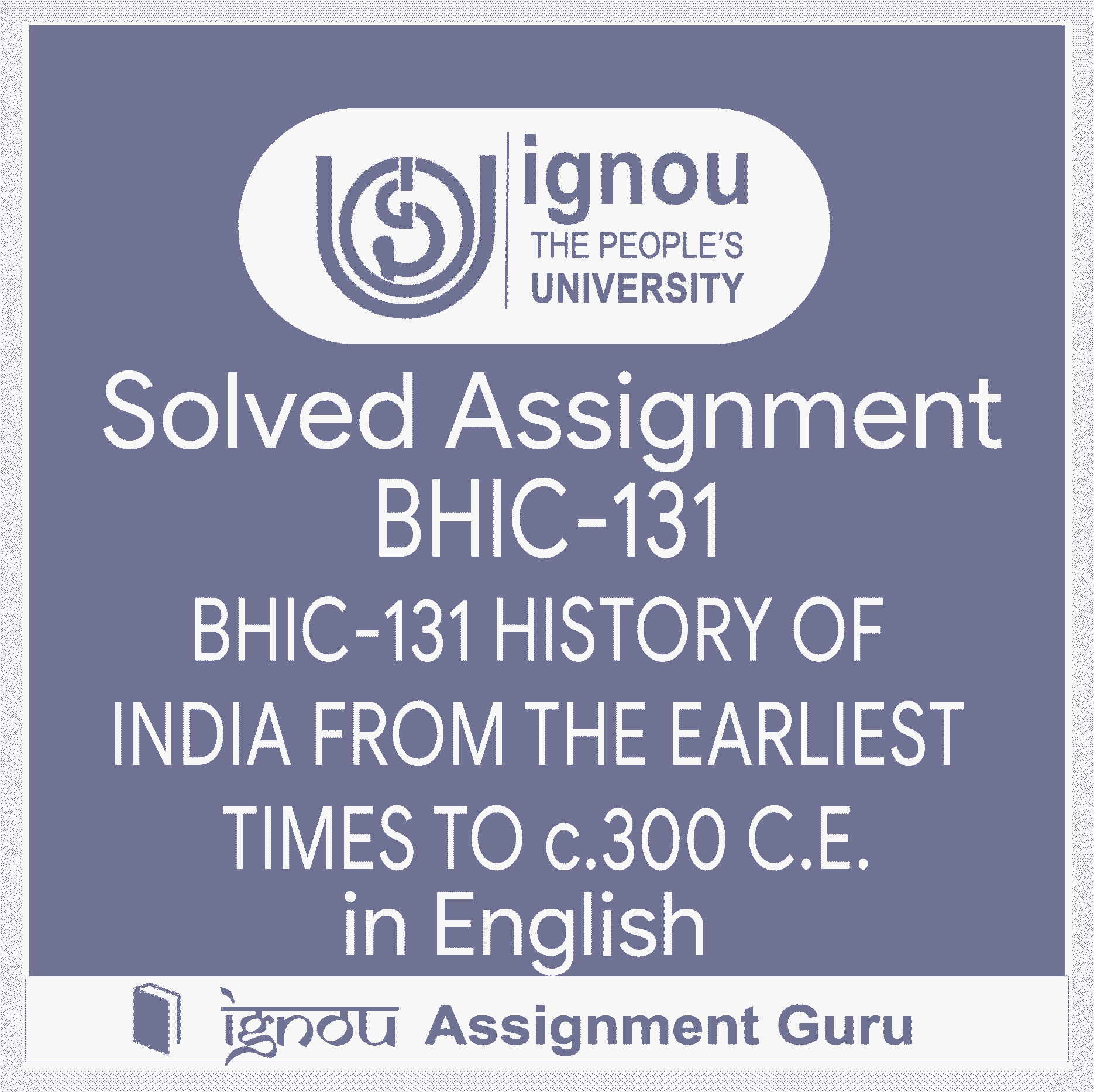 bhic 131 solved assignment in hindi 2021 22