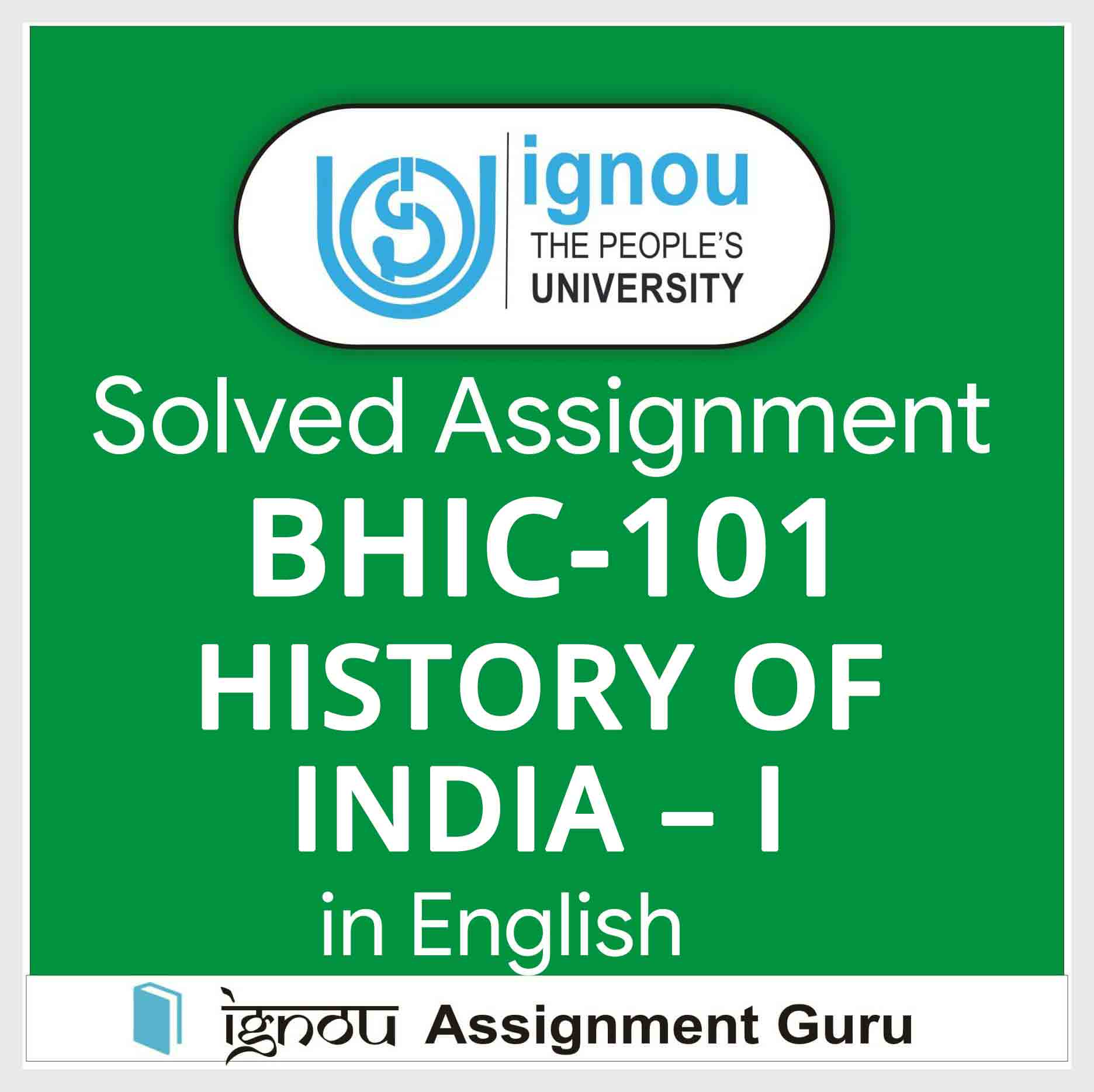 bhic 101 solved assignment in hindi free download